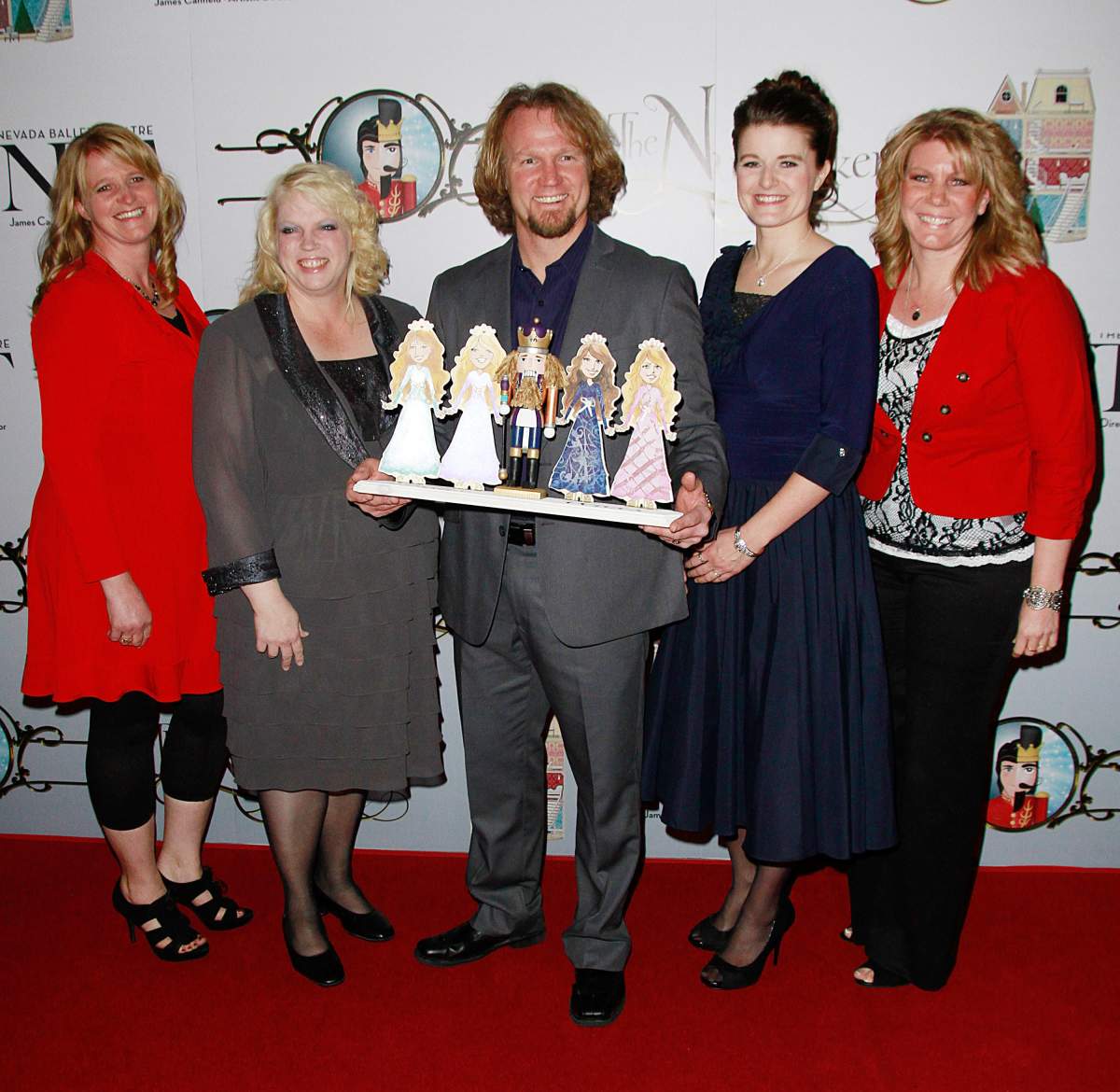 Christine Brown, Janelle Brown, Kody Brown, Robyn Brown and Meri Brown attend the Nevada Ballet Theatre's Production of 