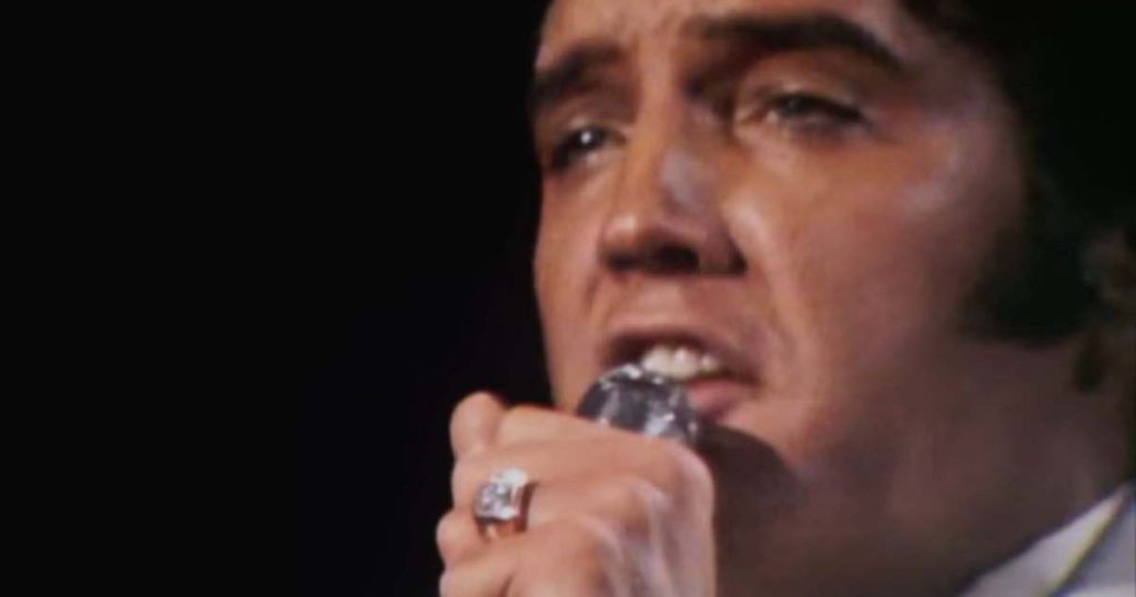 Elvis Presley performing