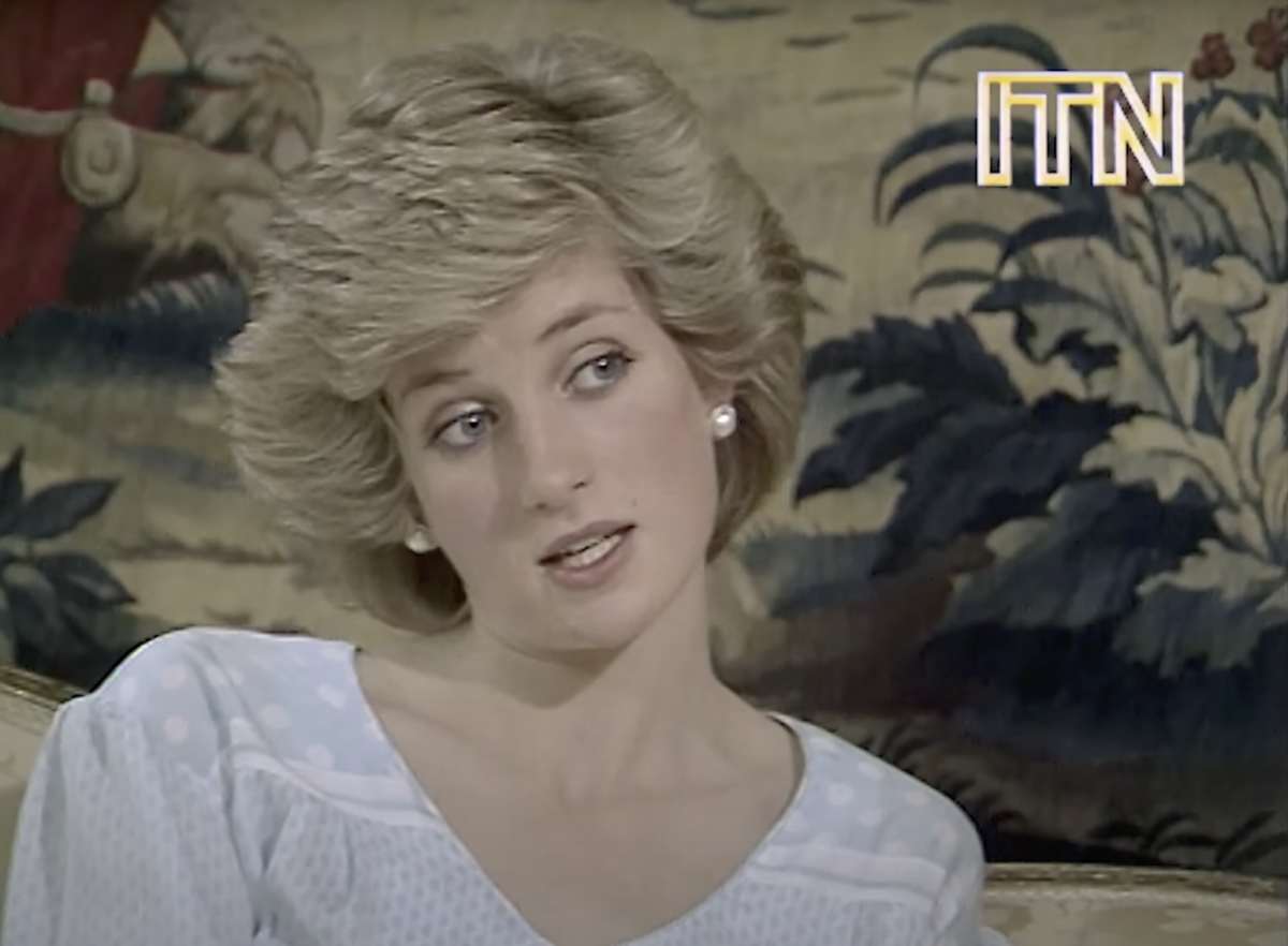 Princess Diana during an interview in 1985. (Image Source: YouTube | ITN Archives)