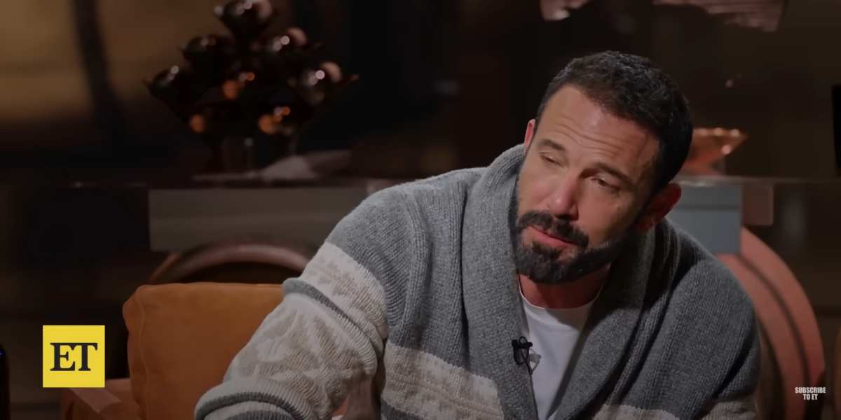 Ben Affleck speaking about Jennifer Lopez's fame during an interview. (Image Source: YouTube | Entertainment Tonight)