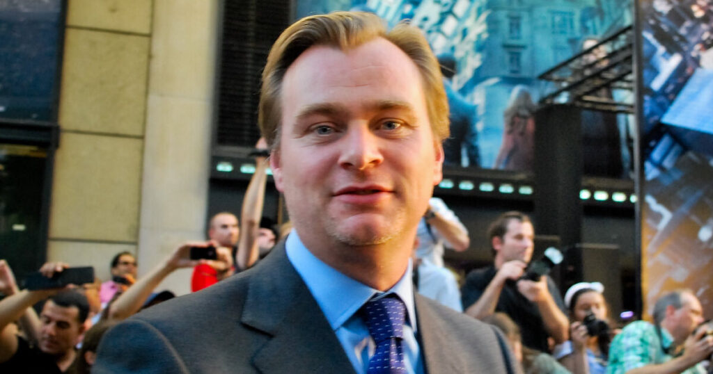 Christopher Nolan at the premiere event for Inception