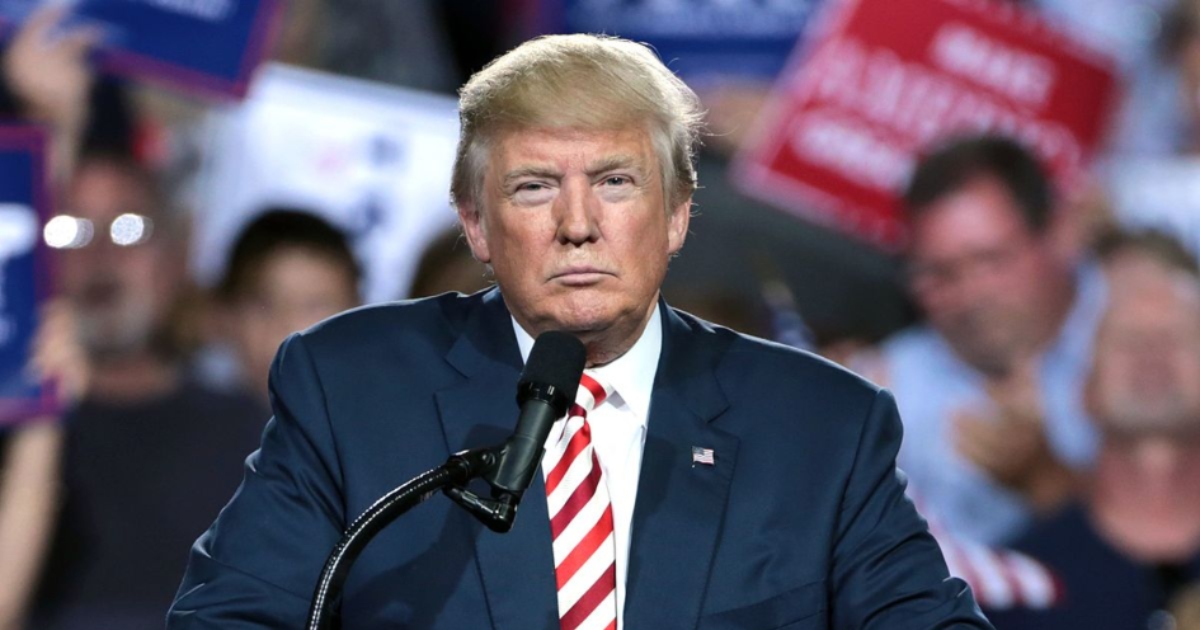 US President Donald Trump At A Rally