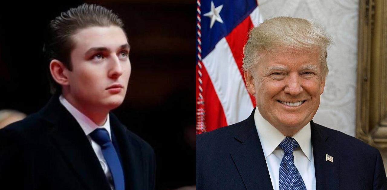Barron Trump and Donald Trump