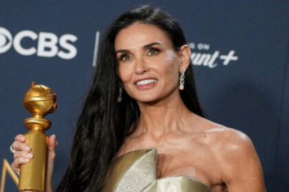 Demi Moore at the Golden Globes
