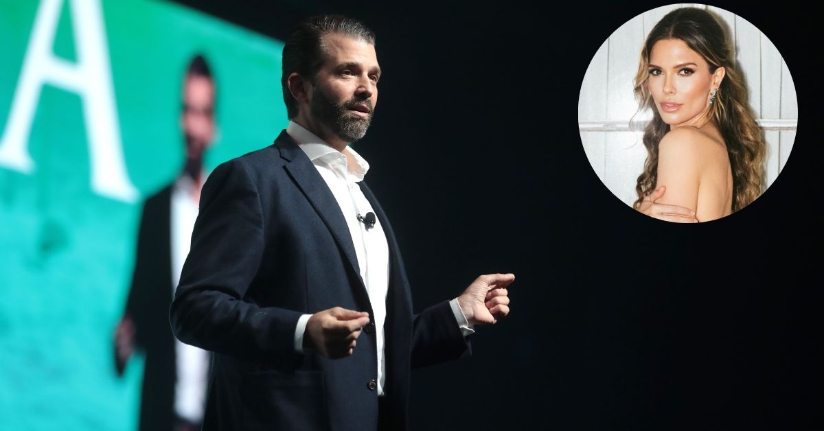 Donald Trump Jr and (inset) Bettina Anderson