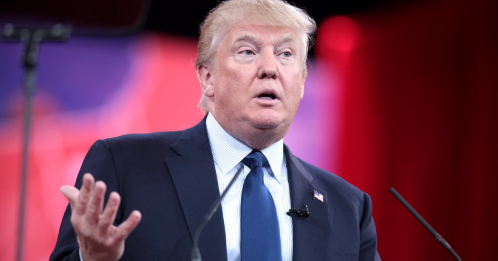 Donald Trump in a 2015 Conference.