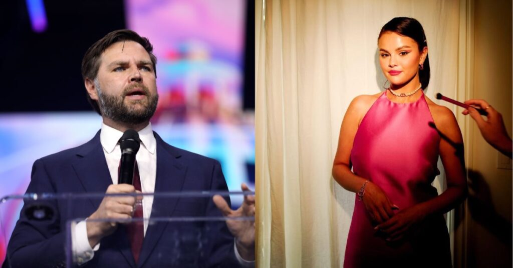 JD Vance and Selena Gomez