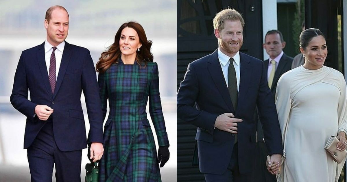 Kate Middleton and Prince William (L) and Prince Harry and Meghan Markle (L) ( Credits: Instagram|@princewilliamfamilyroyal)