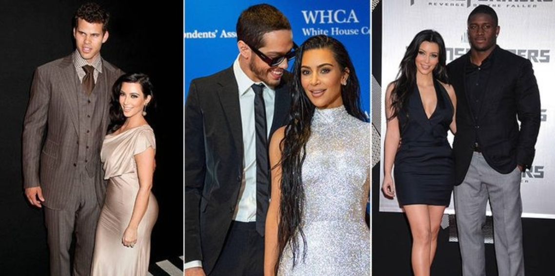 Kim K with her exes before Kanye West.