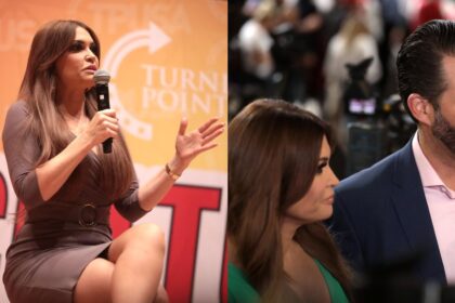 Kimberly Guilfoyle ( Credits: wikimedia commons) and Kimberly Guilfoyle & Donald Trump, Jr. by Gage Skidmore ( Credits: Flickr)