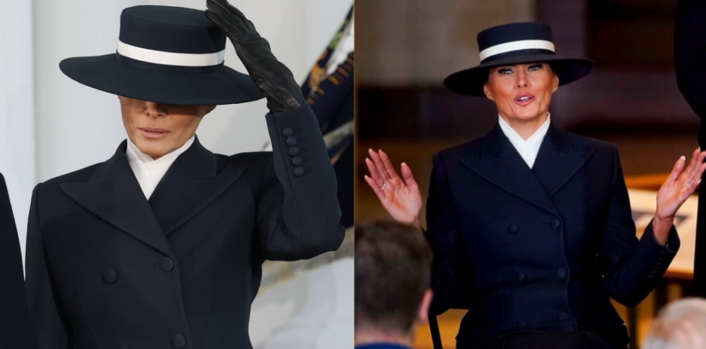 Melania Trump at the Inaugural ceremony 2025.