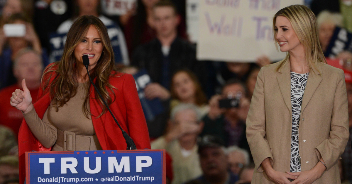 First Lady Melania Trump and Ivanka Trump