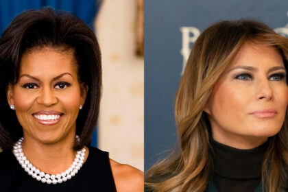 Michelle Obama and Melania Trump