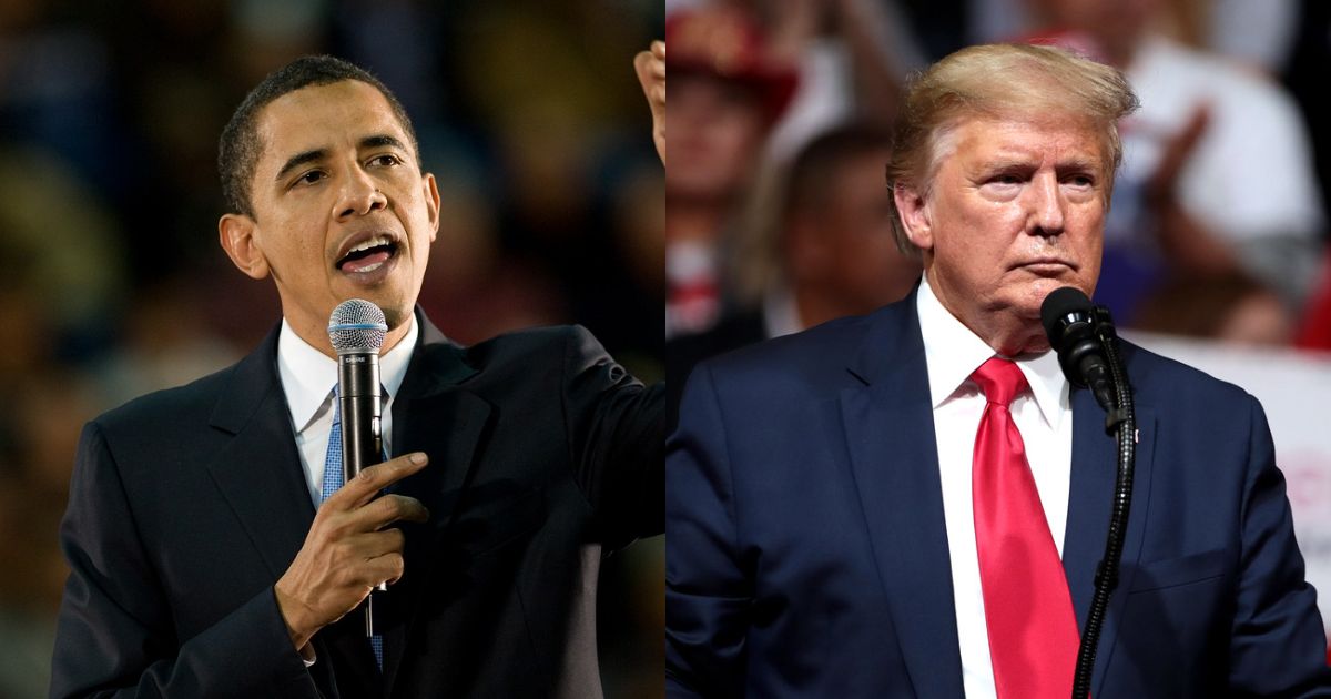 Barack Obama and Donald Trump