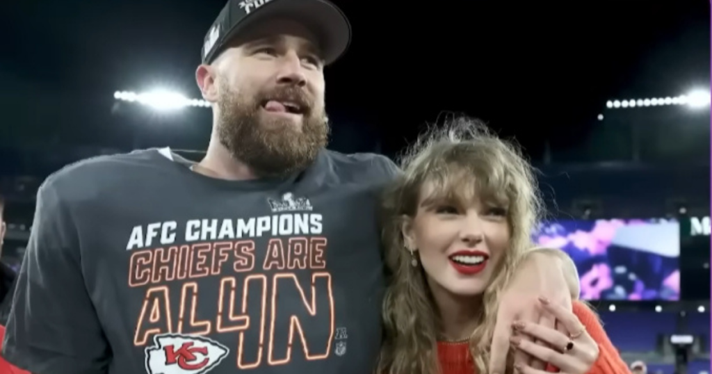 Taylor Swift with Travis Kelce