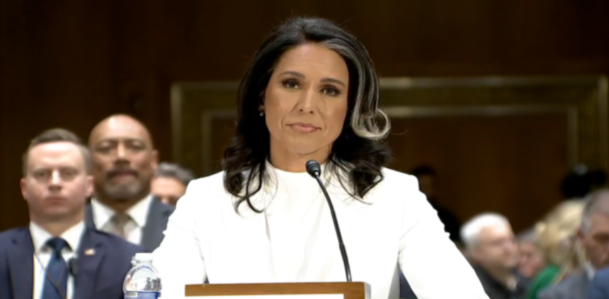 Why Does Tulsi Gabbard Not Dye The Greys In Her Hair Touching Reason Tulsi Gabbard At Her Hearing Before The U.S. Senate Select Committee On 860x422
