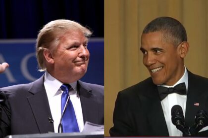 Donald Trump and Barack Obama