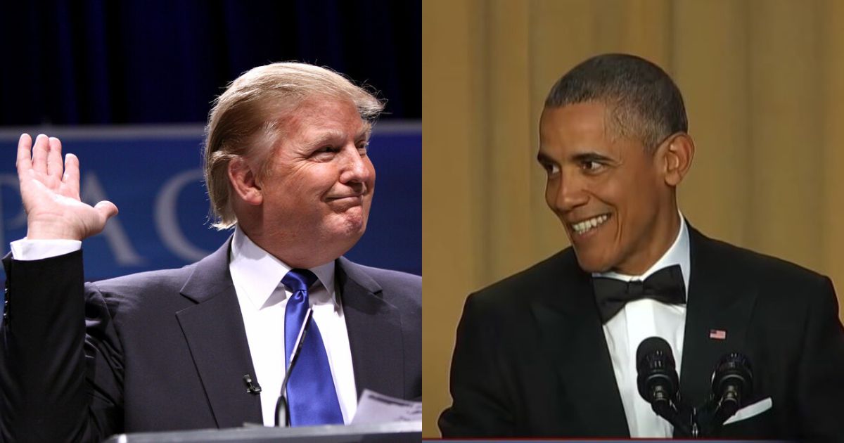 Donald Trump and Barack Obama