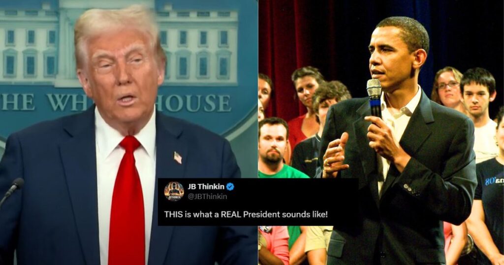 Donald Trump and Barack Obama