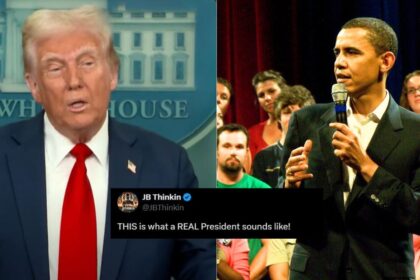 Donald Trump and Barack Obama