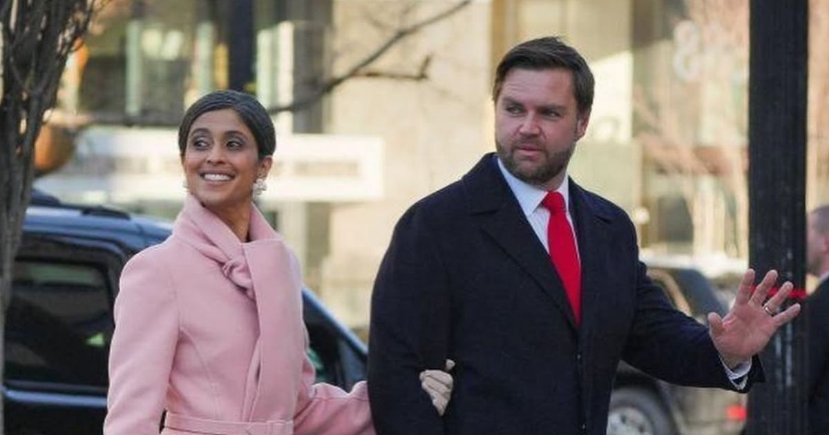 Usha Vance And JD Vance Shine At Donald Trump's 2025 Inauguration in Washington, D.C. (Credits: Instagram | @wardrobedetectives)