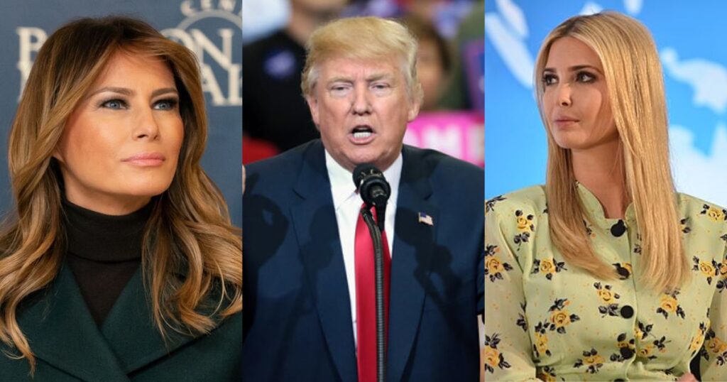Melania Trump, Donald Trump, and Ivanka Trump