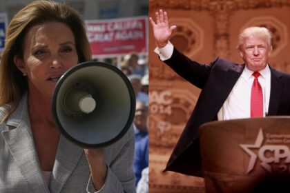 Caitlyn Jenner and President Donald Trump