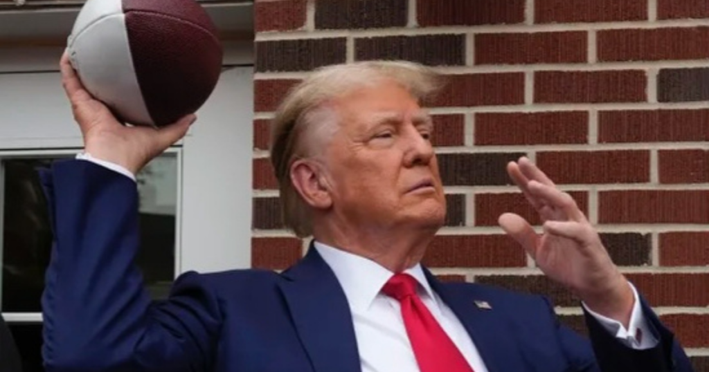 Donald Trump Makes History as the First Sitting President at Super Bowl
