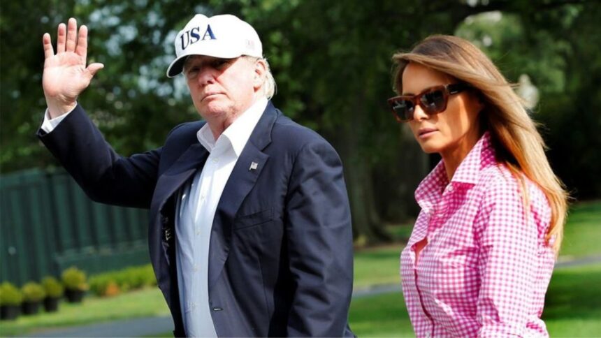 Doanld Trump and Melania Trump