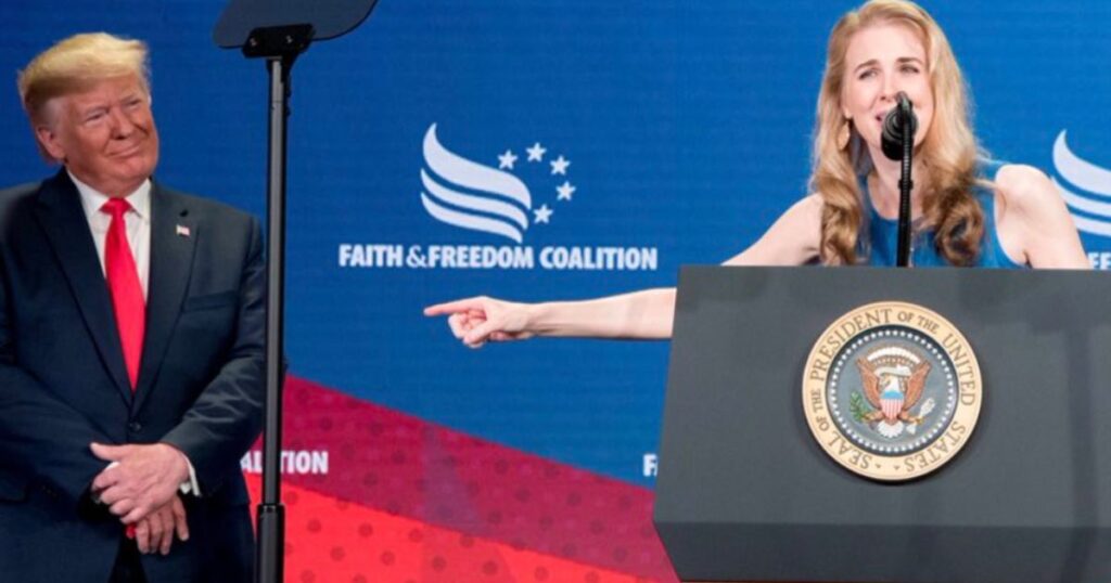 Donald Trump and Natalie Harp