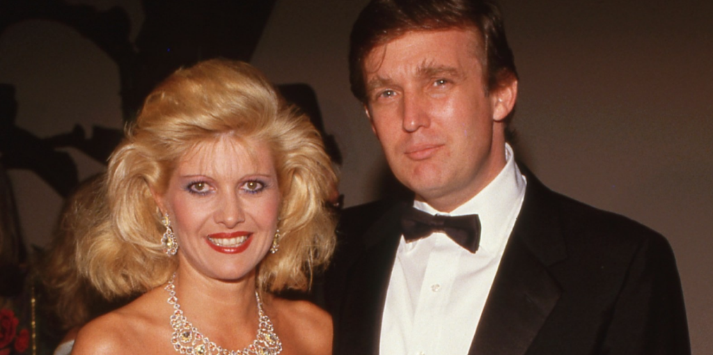 Donald Trump and first wife Ivana.