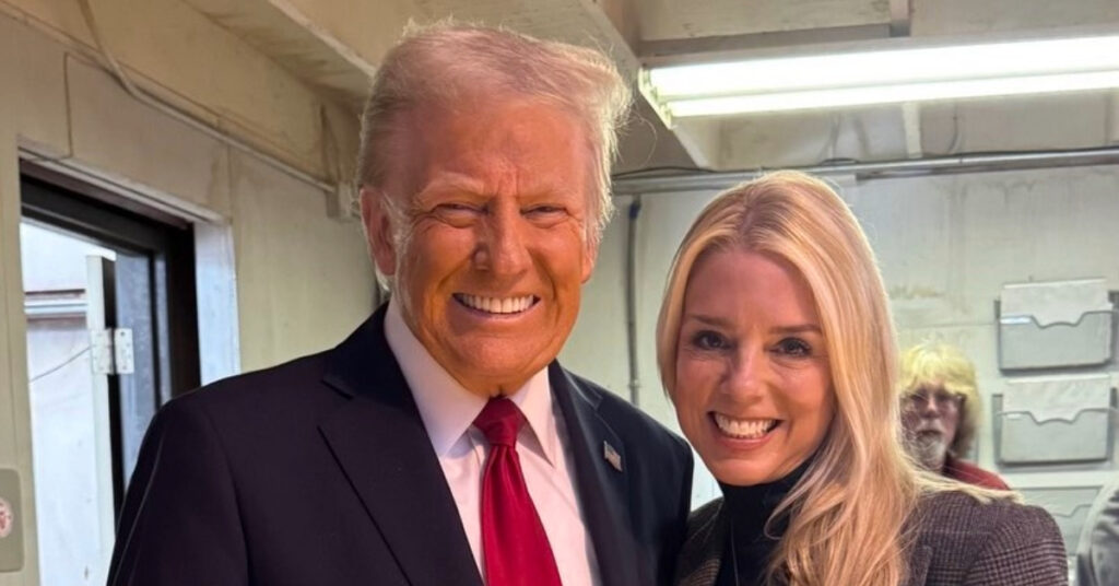 President Donald Trump and his Attorney General Pam Bondi