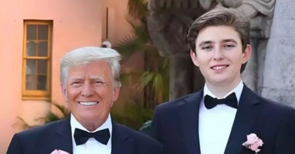 Donald and Barron Trump