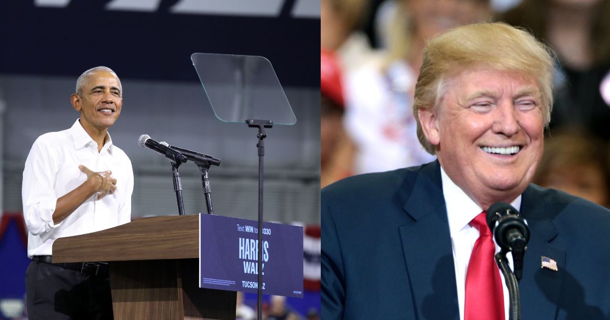 Former President Barack Obama ( via Flickr) and Current President Donald Trump ( via Flickr)