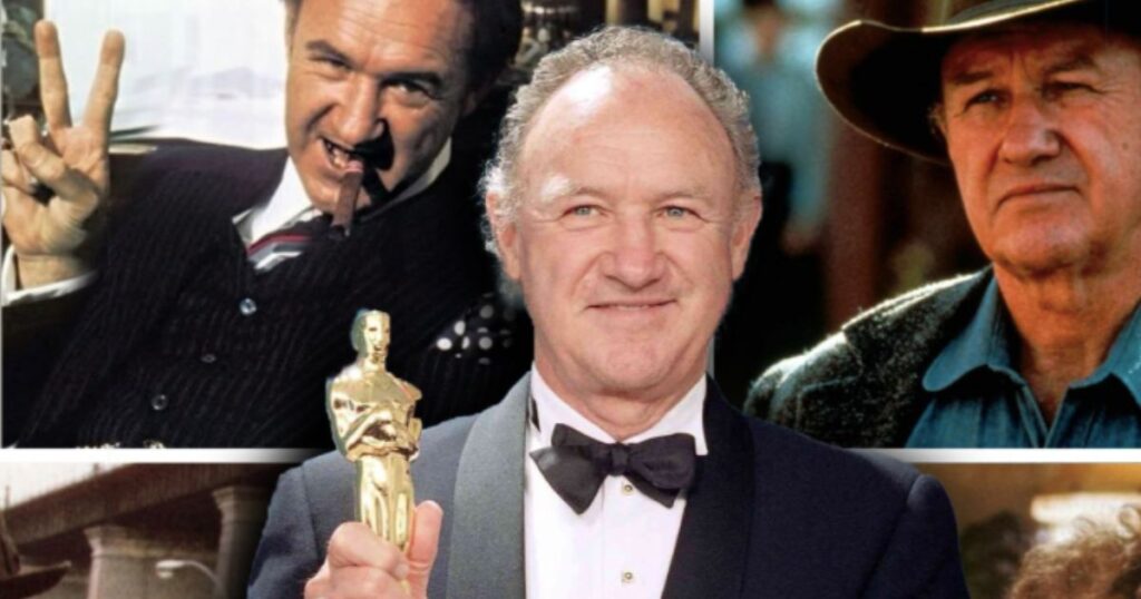 Gene Hackman with the Academy trophy ( Instagram|@genehackman_thebulldog )