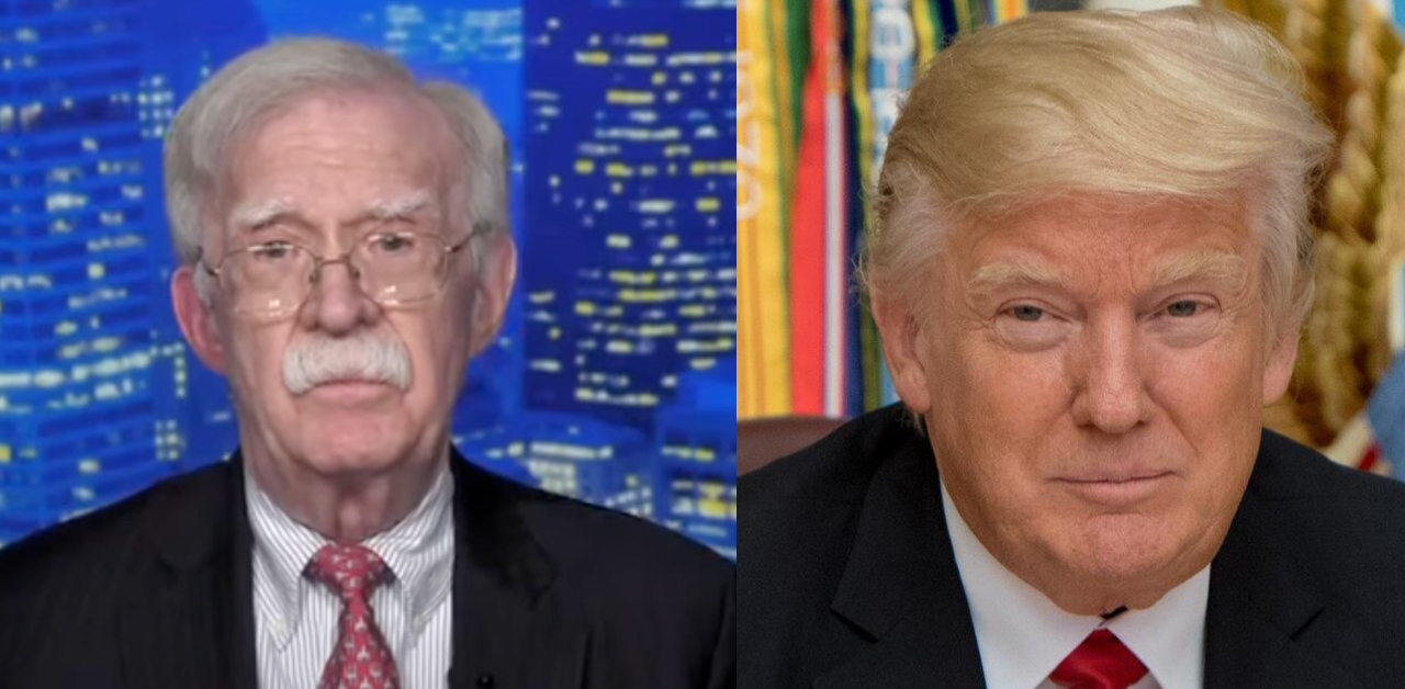John Bolton and Donald Trump