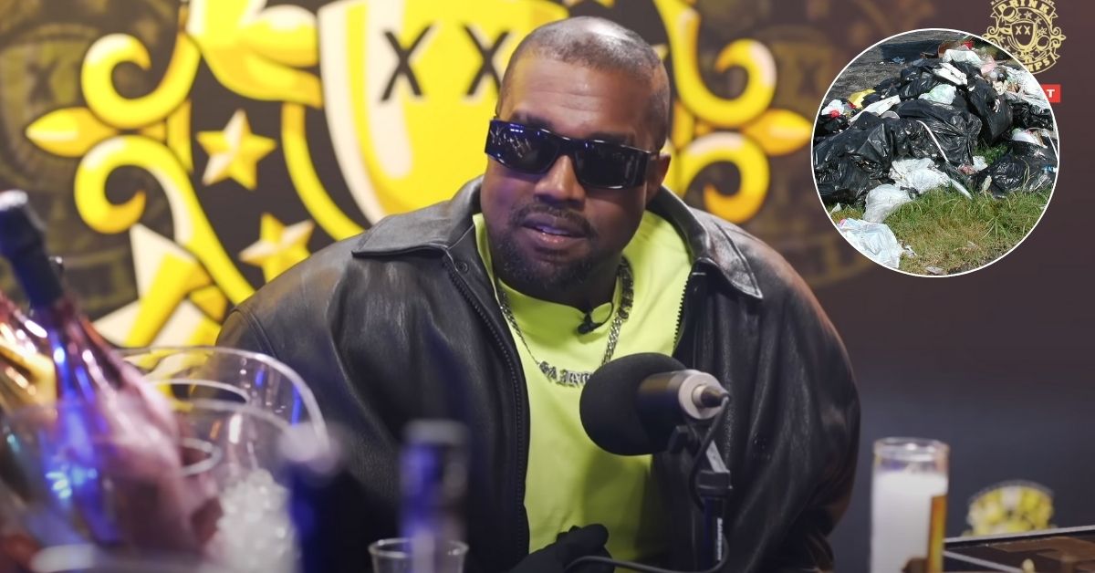 Kanye West Home Surrounded With Garbage