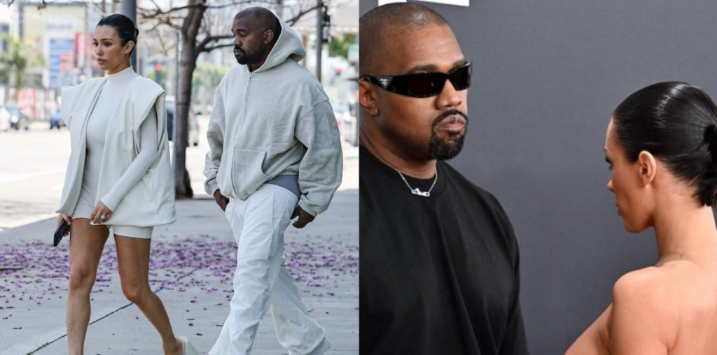Kanye West and Bianca Censori.