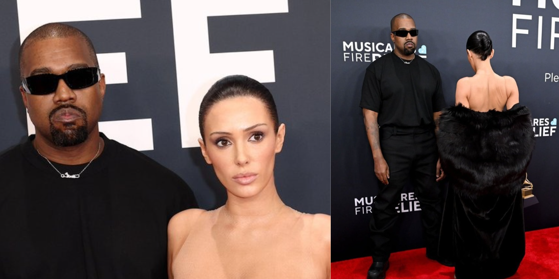 Kanye West and Bianca Censori at Grammy Awards 2025.
