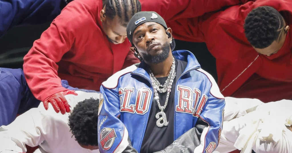 Kendrick Lamar Performing at Super Bowl