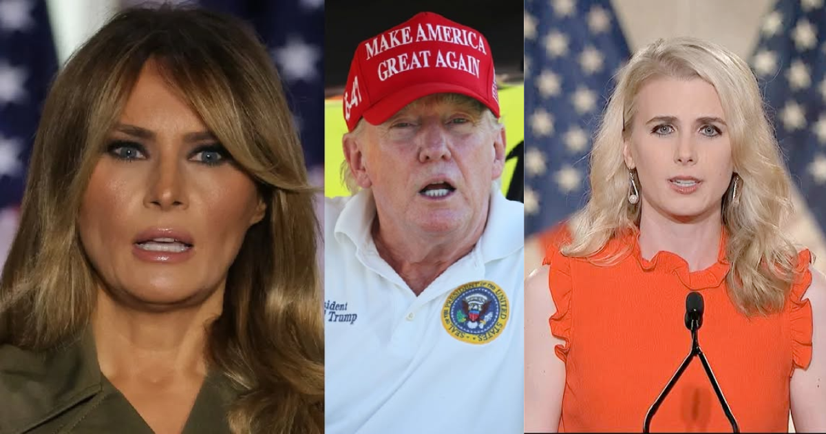 Melania Trump, Donald Trump and Natalie Harpar