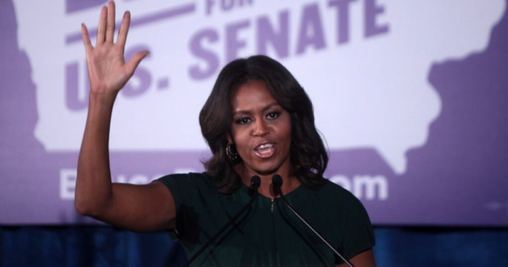 Michelle Obama Waving