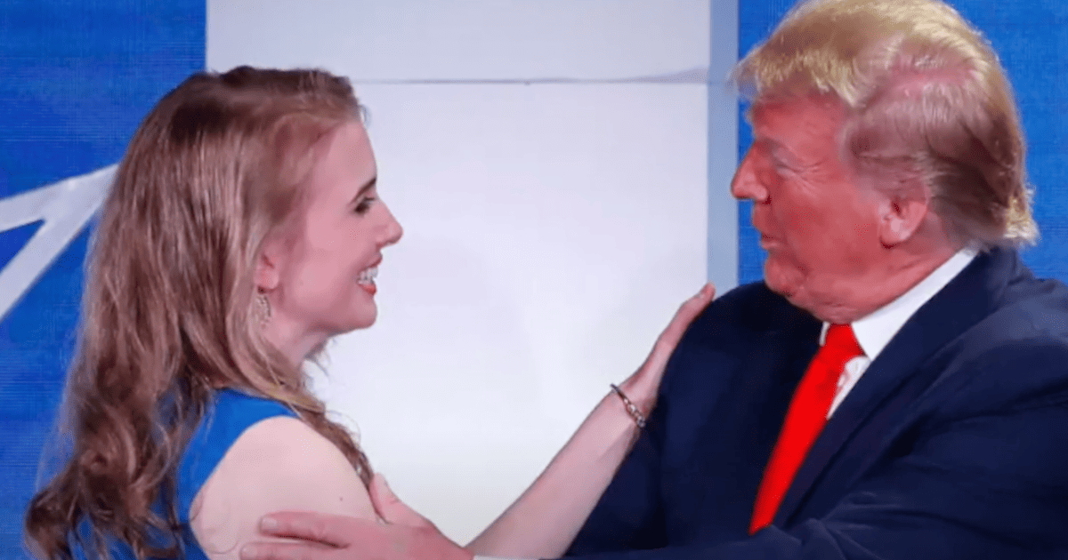 Natalie Harp and Donald Trump