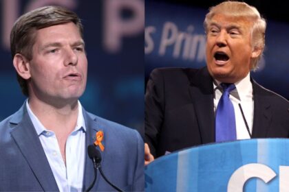 Eric Swalwell and Donald Trump
