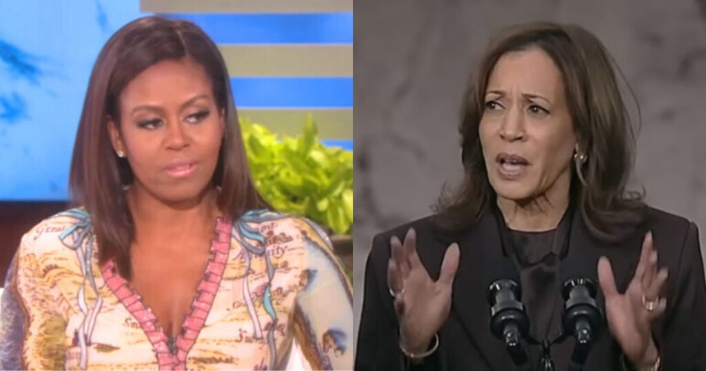 Kamala Harris(L) and Michelle Obama(R)