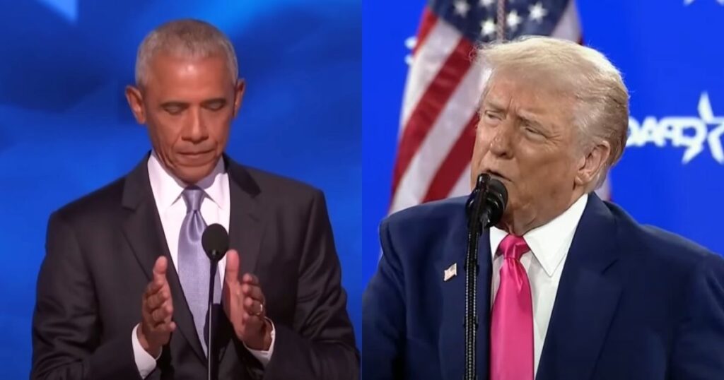 Barack Obama and Donald Trump