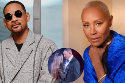 Will Smith and wife Jada Pinkett Smith and (inset) a screengrab from Will's steamy moment with India Martínez.