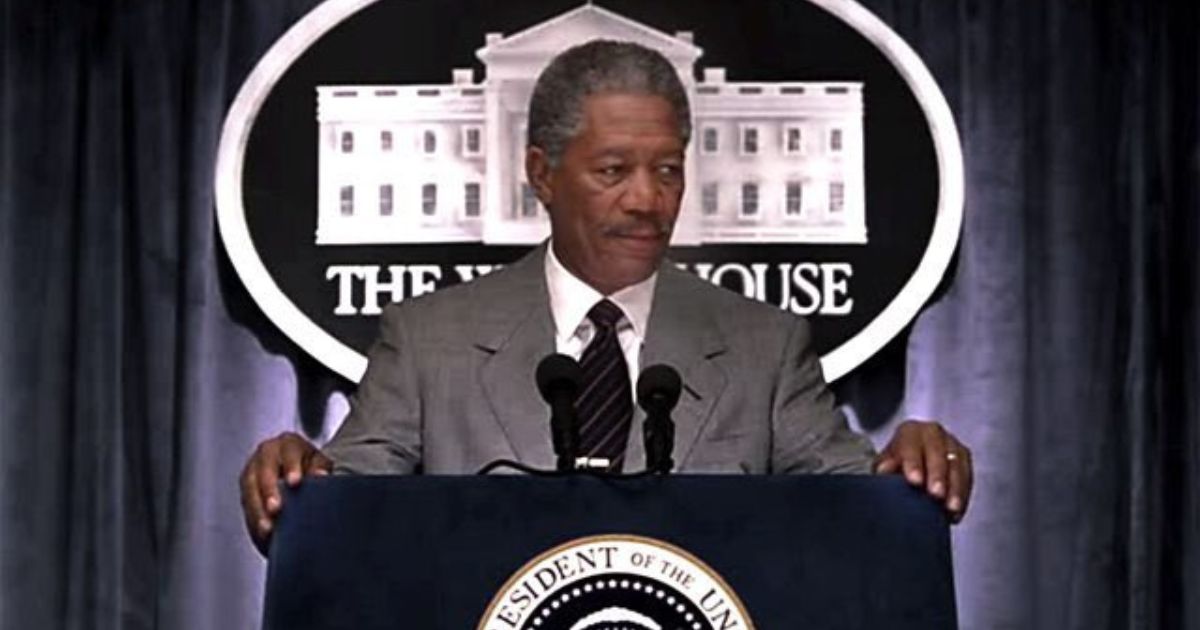 Morgan Freeman played president of USA