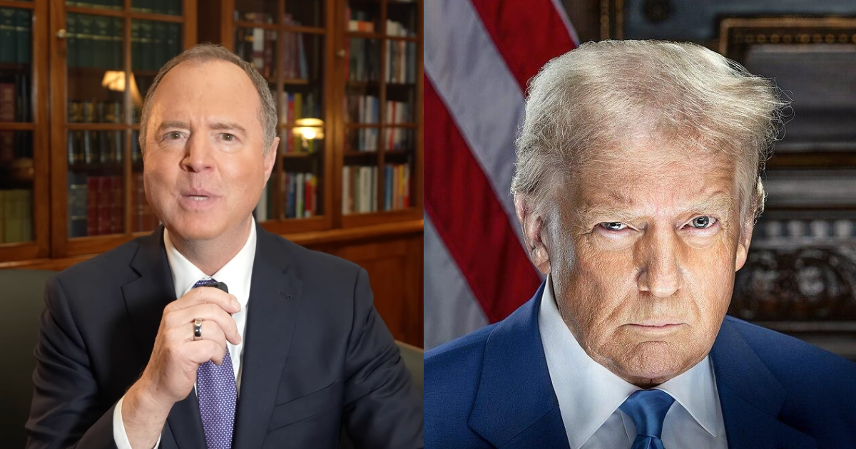 Adam Schiff and Donald Trump