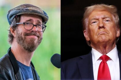 Ben Folds on the left and Donald Trump on the right